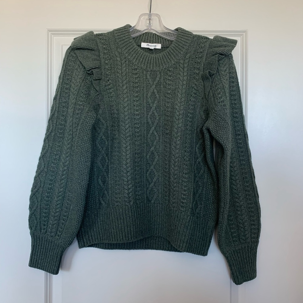 Hollydene Ruffle-Shoulder Pullover Sweater - Picture 5 of 10